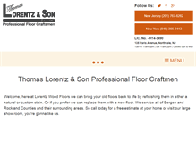 Tablet Screenshot of lorentzflooring.com